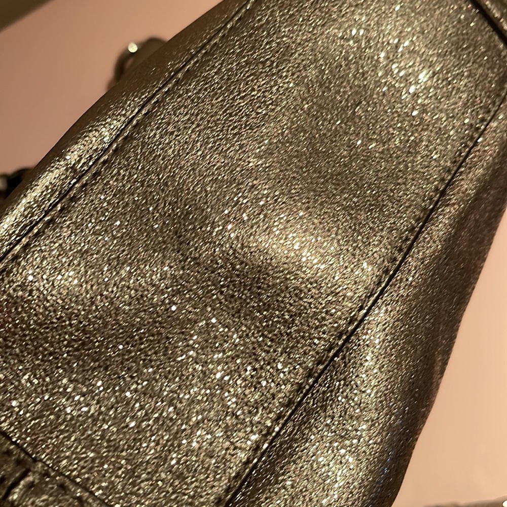 Michael by Michael Kors Silver Soft Leather Satchel - Picture 9 of 10